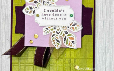 Enjoy this Card Template featuring Changing Leaves & Forever Plaid 3D folder