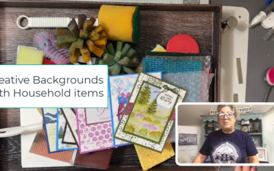 Creating fun backgrounds for paper crafting with Household items