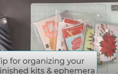 A tip for organizing your unfinished Paper Pumpkin Kits, Kit Collections, Ephemera & Memories & More