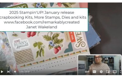 Unboxing the 2025 Stampin’ UP! January Scrapbook kits, stamps, dies & Thank you kindly card kit