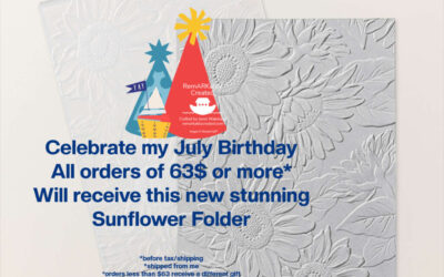 FREE Stampin’ UP! Sunflower 3D embossing Folder and more offers from RemARKably Created