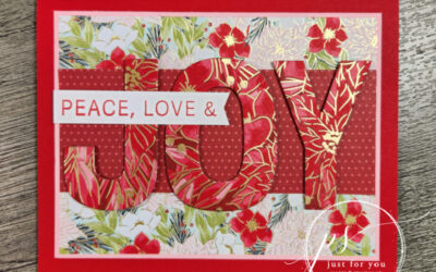 FREE Card tutorial – Traditions of Christmas JOY Stampin’UP!