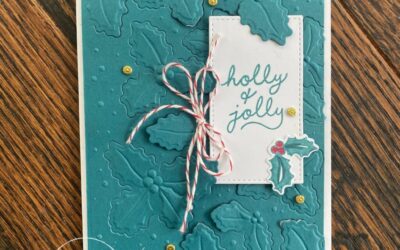 FREE Card Tutorial to dowload Jolly Holly Hybrid Stamp & Die Bundle Stampin’ UP!